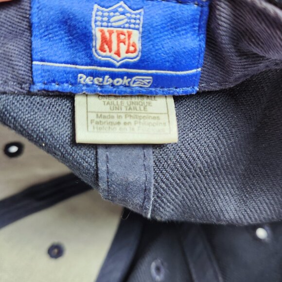 New England Patriots Hat Cap NFL Reebok Blue w White and Red Stripes Adjustable - Picture 9 of 10